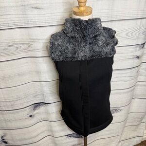 The North Face Black and Gray Vest